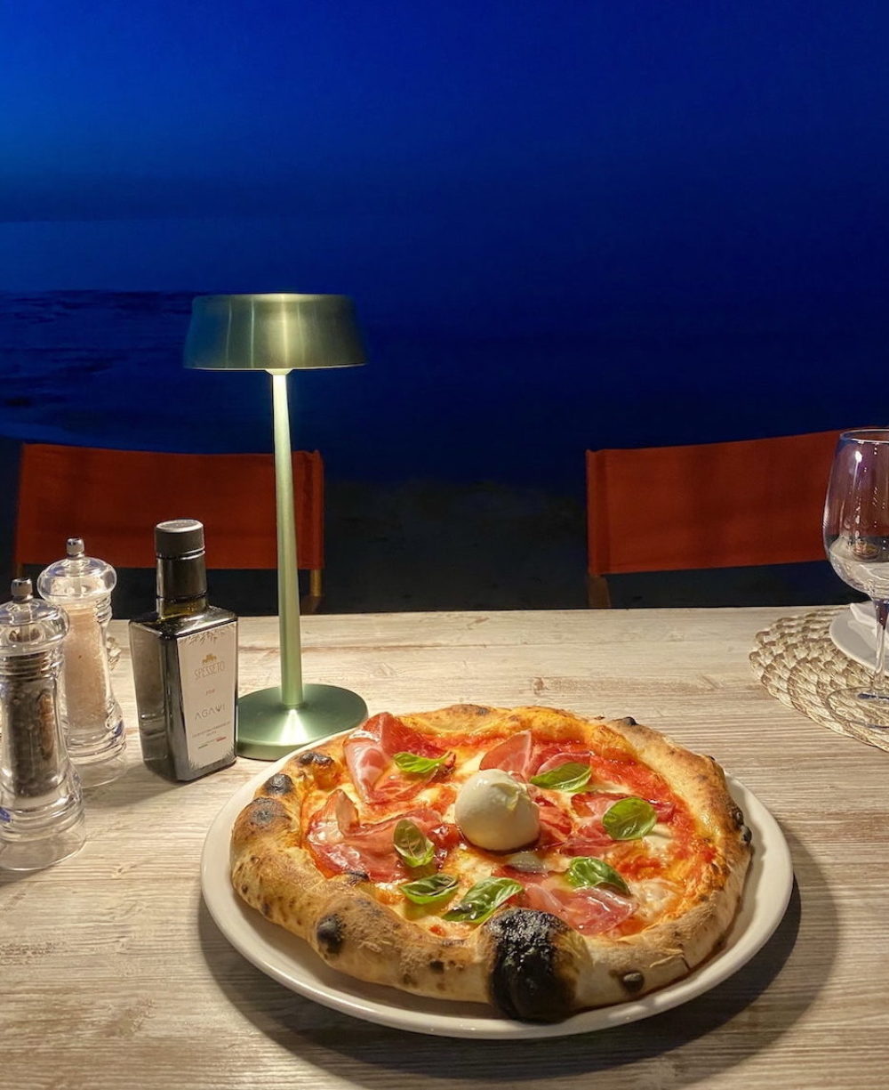 Pizza on the beach