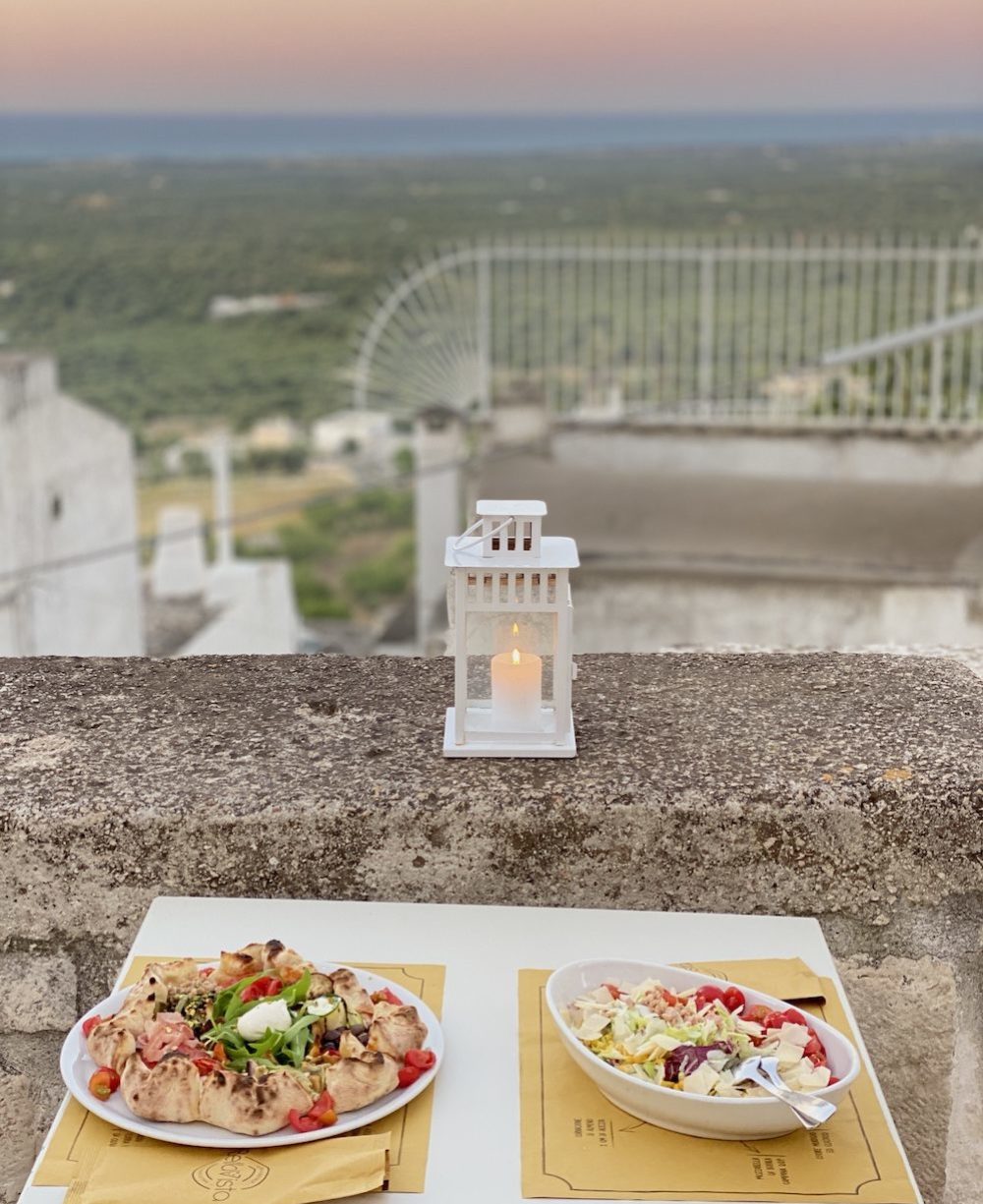 Pizza with a view